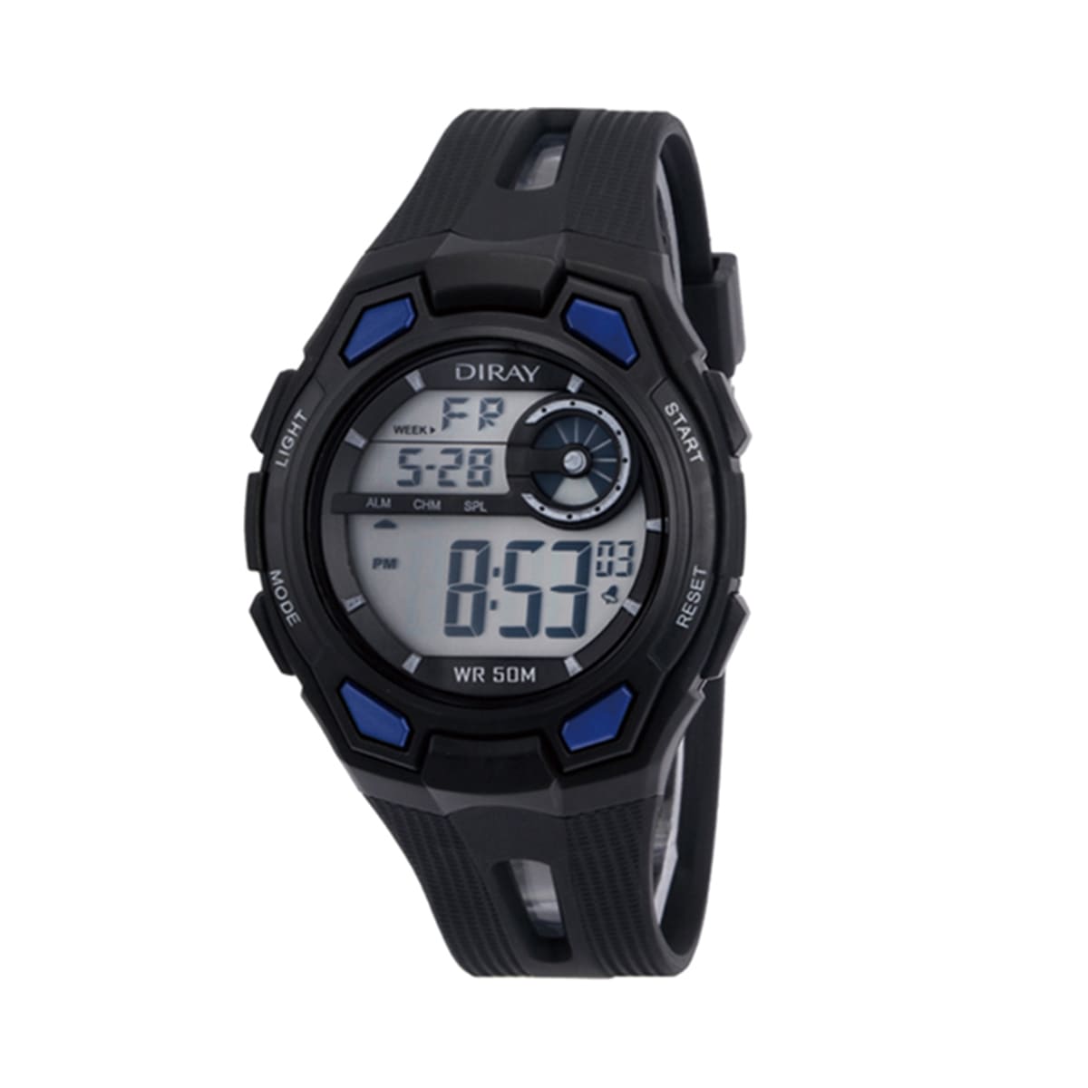 MONTRE DIRAY HOMME CHRONO SILICONE